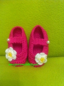 Zapatos Bebé Fucsias con Flor